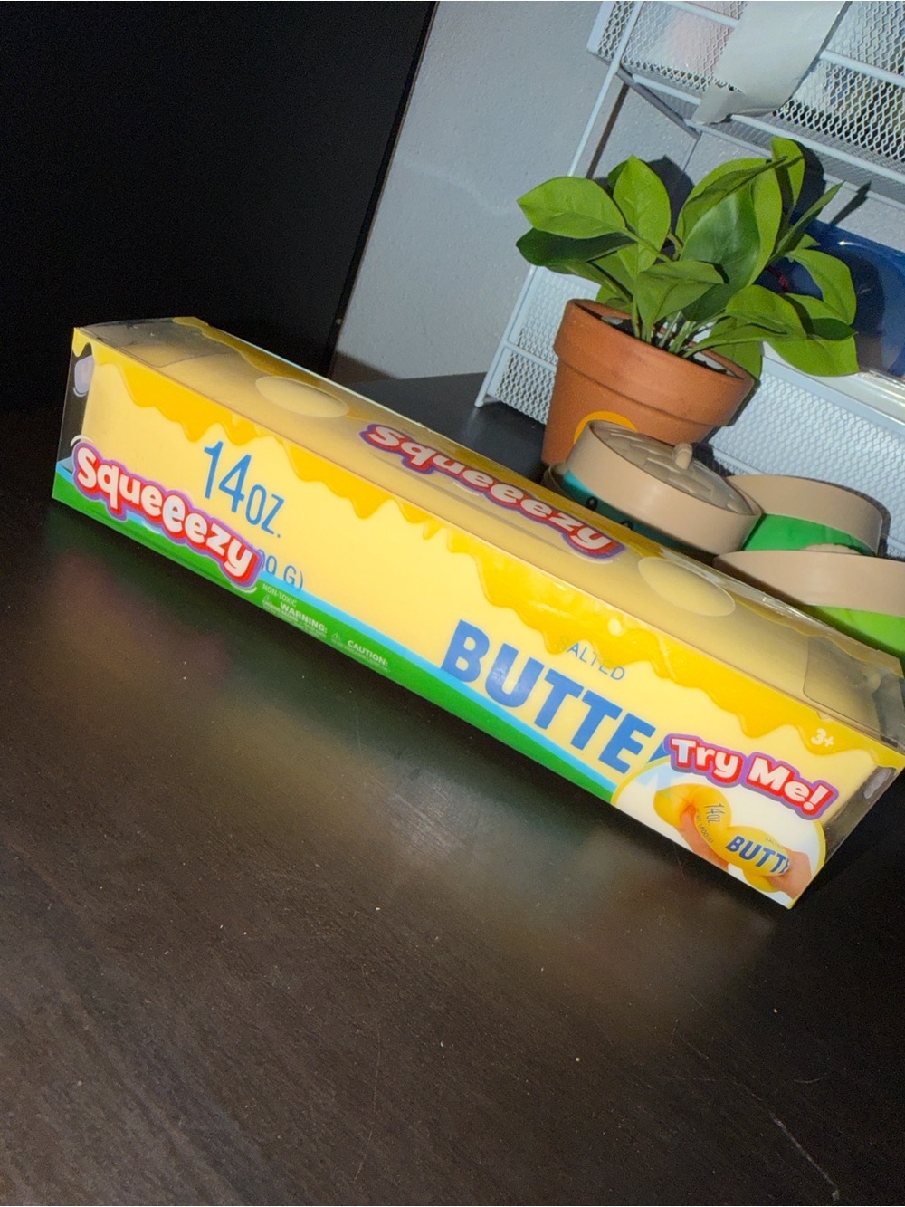 Squeeze Jumbo 14oz Yellow Play Butter Toy